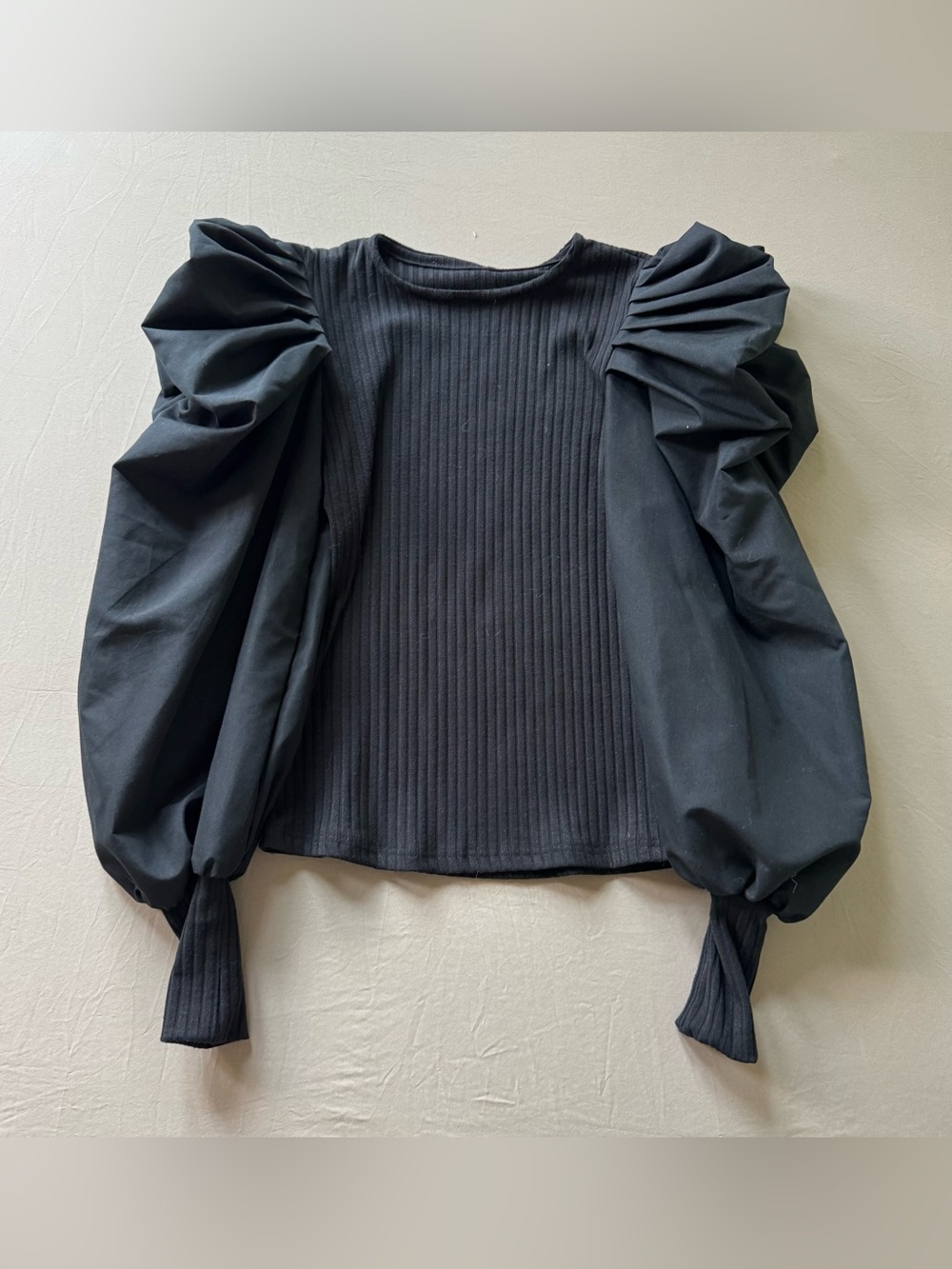 Puff Sleeve Rib Knit Top Bundle - Picture 4 of 7
